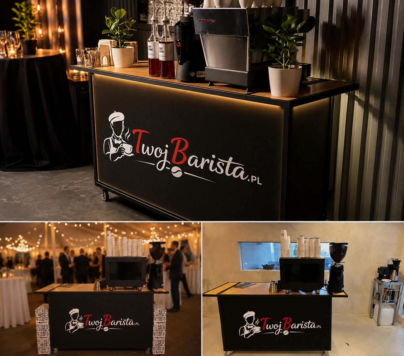 Stanowisko mobilnego baru kawowego TwojBarista